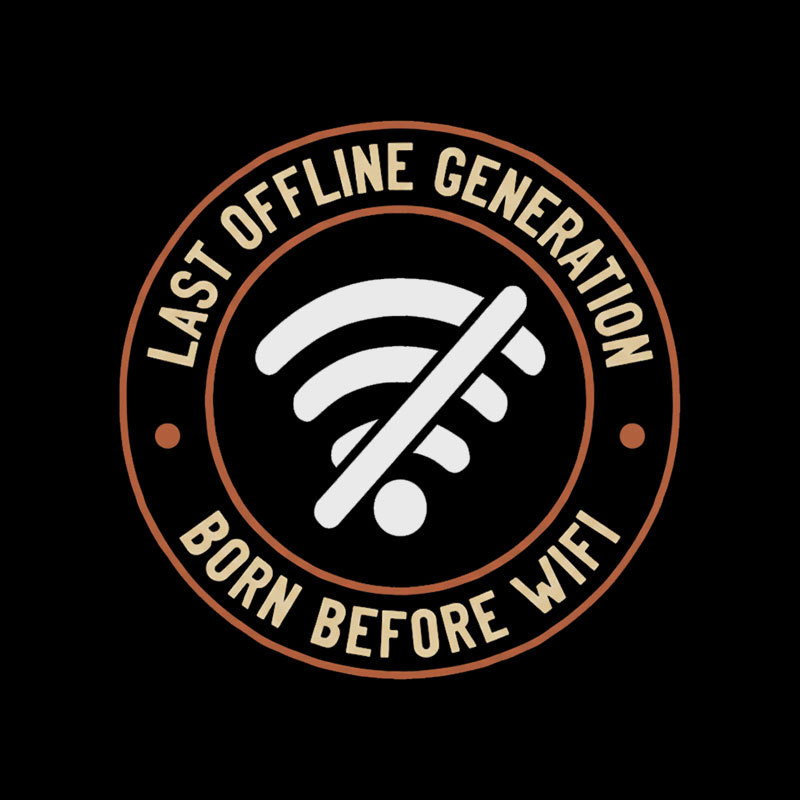 Last Offline Generation Geek T-Shirt