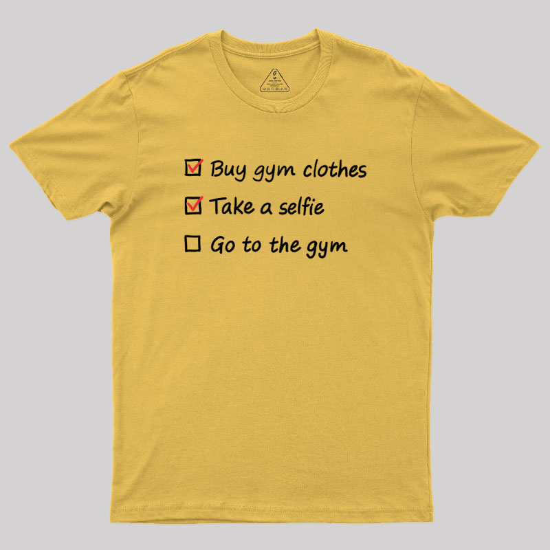 Gym Checklist Geek T-Shirt