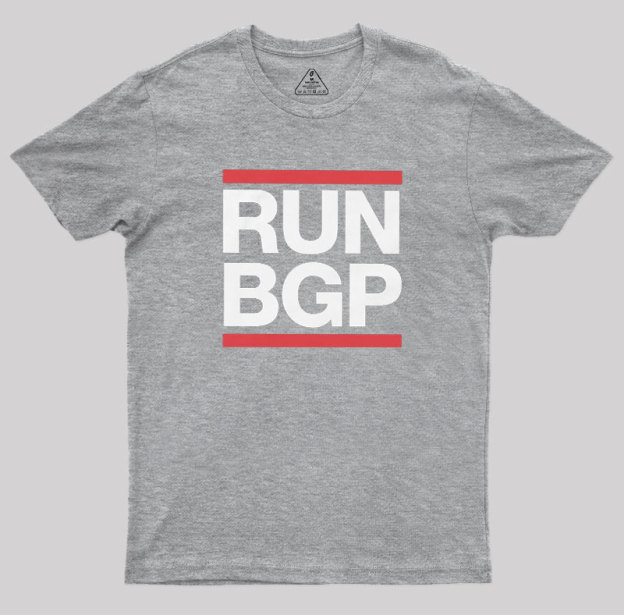 Run BGP Funny Network Engineer Geek T-Shirt