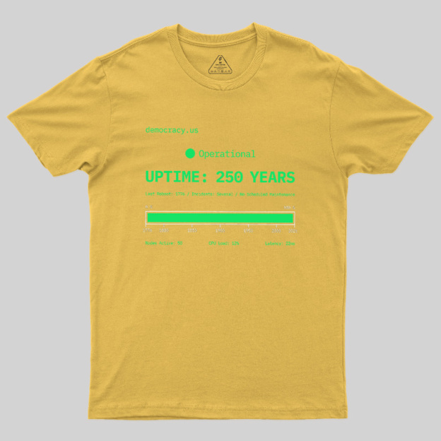 Nation System Uptime Dashboard Geek T-Shirt