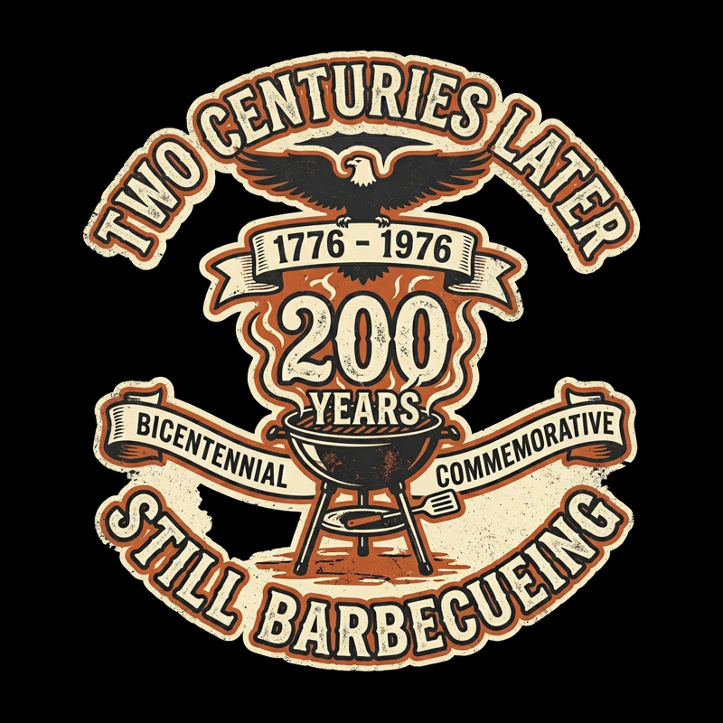 Two Centuries Later Still Barbecuing Geek T-Shirt