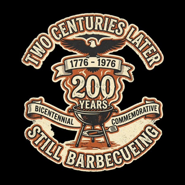 Two Centuries Later Still Barbecuing Geek T-Shirt