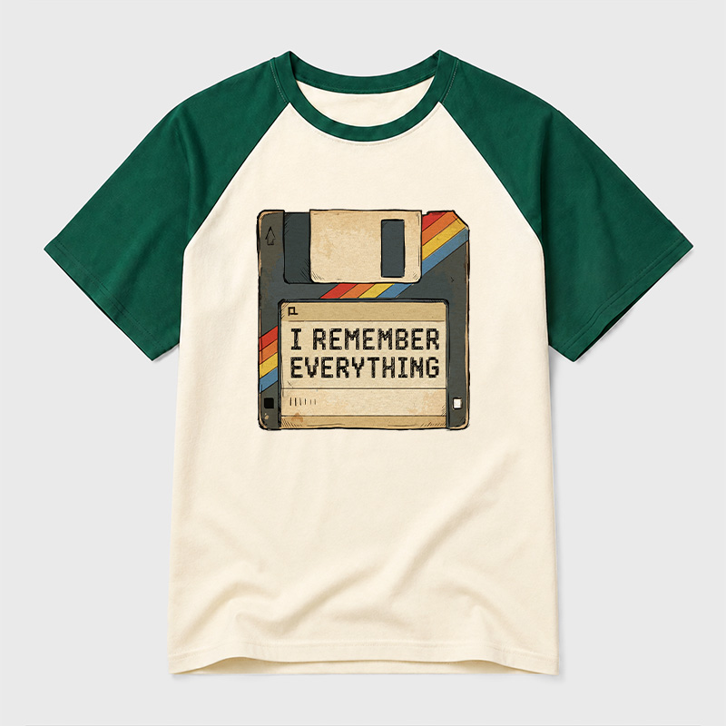 I Remember Everything Geek Retro Raglan T-Shirt