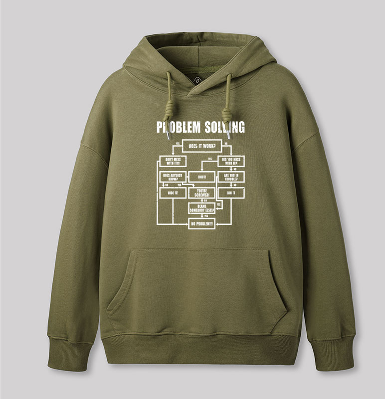 Men Problem Solving Geek Hoodie