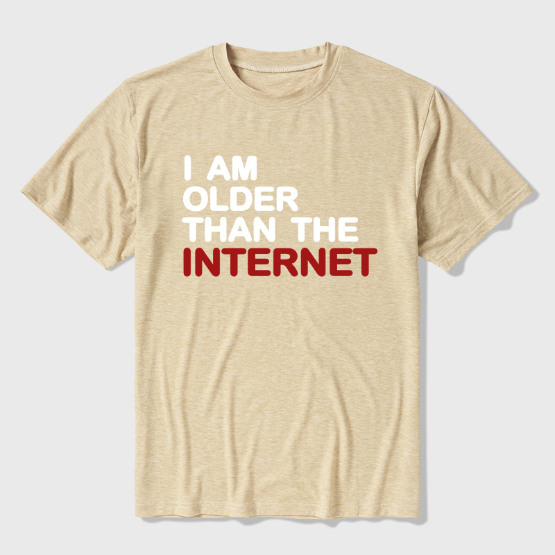 I Am Older Than The Internet Ultra Soft Heather Tee