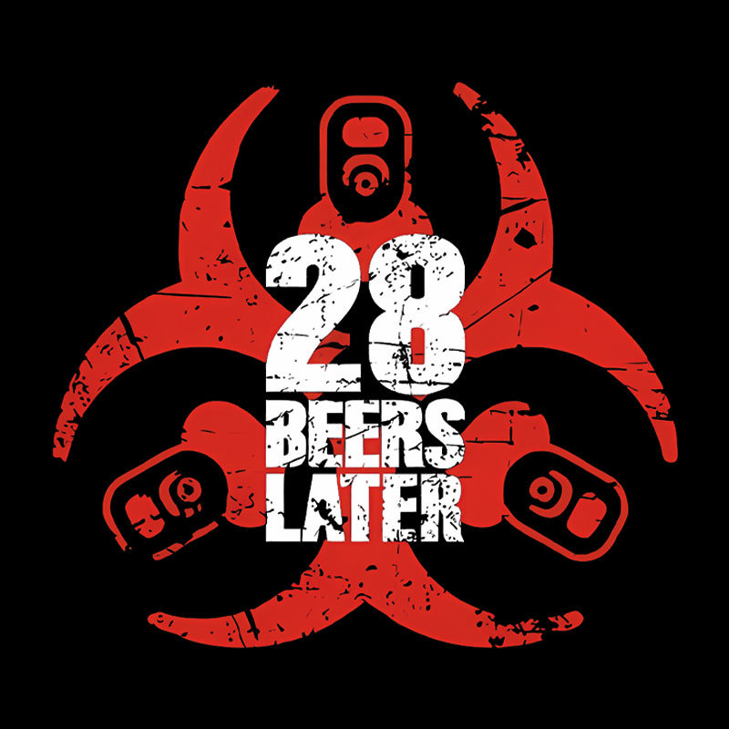 28 Beers Later Geek T-Shirt