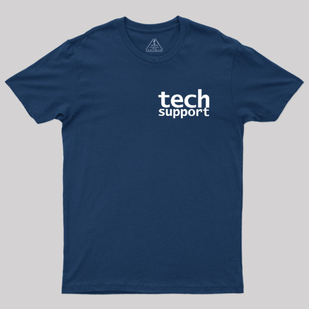 Tech Support Minimal Geek T-Shirt
