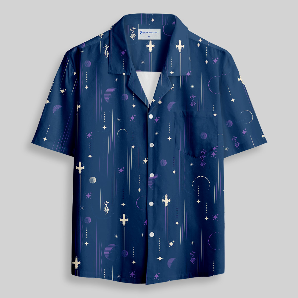 Serenity Nightflight Button Up Pocket Shirt