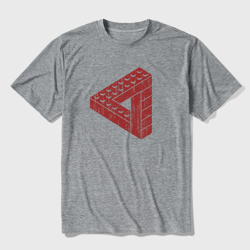Escher Toy Bricks Ultra Soft Heather Tee