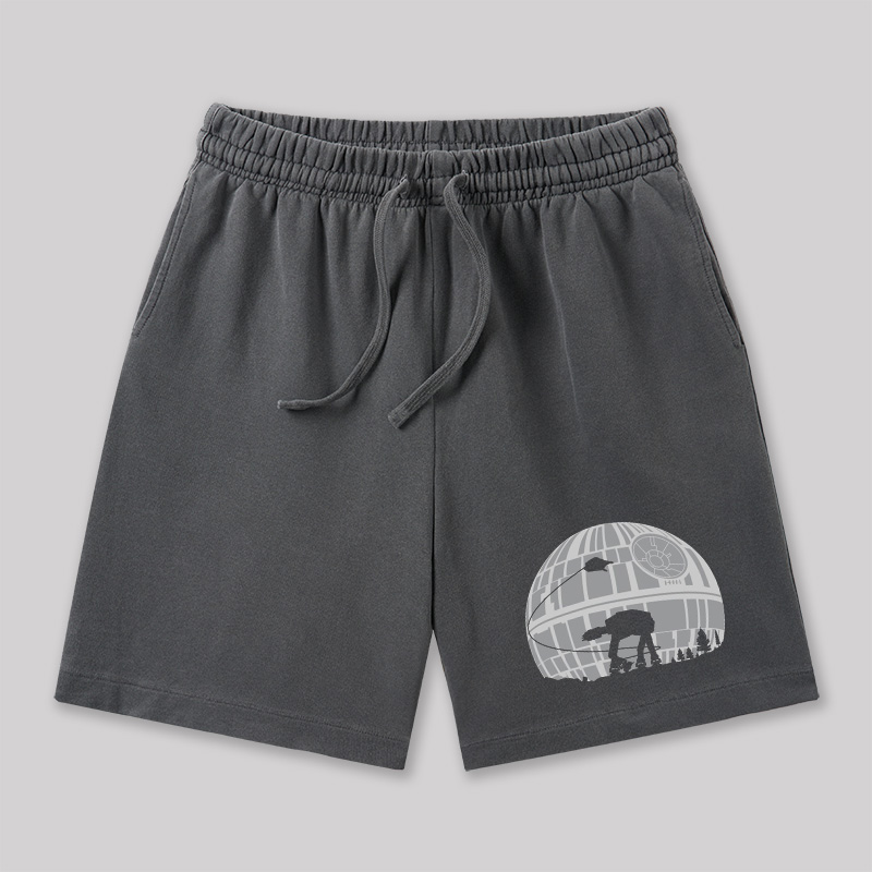 Death Star Geeky Washed Shorts