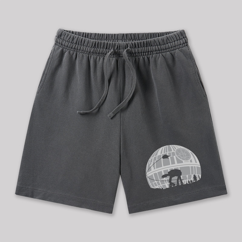 Death Star Geeky Washed Shorts