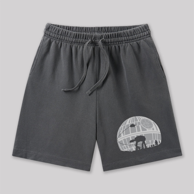 Death Star Geeky Washed Shorts