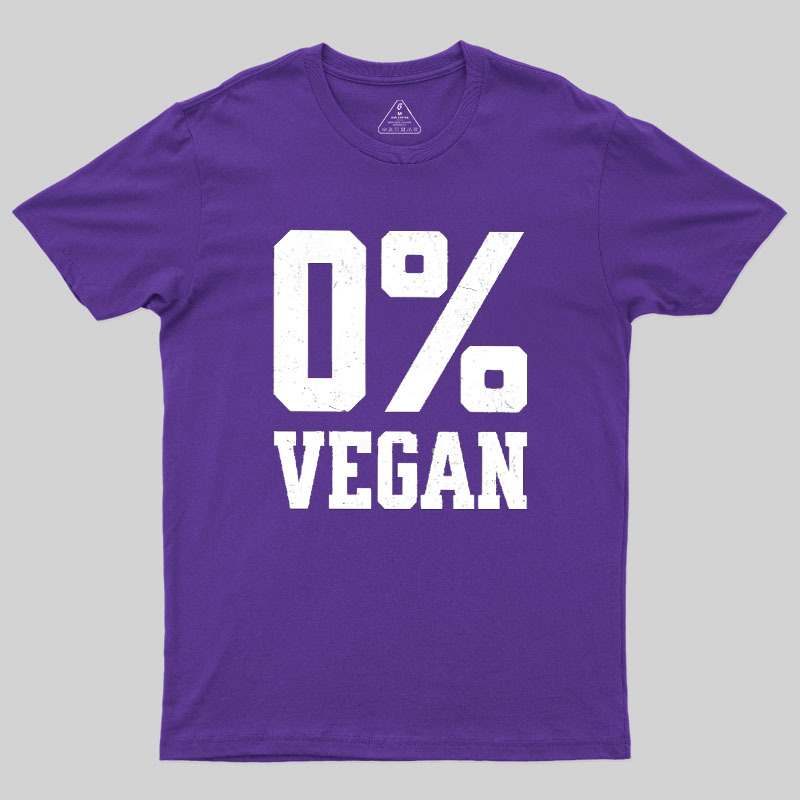 Zero Percent Vegan Geek T-Shirt