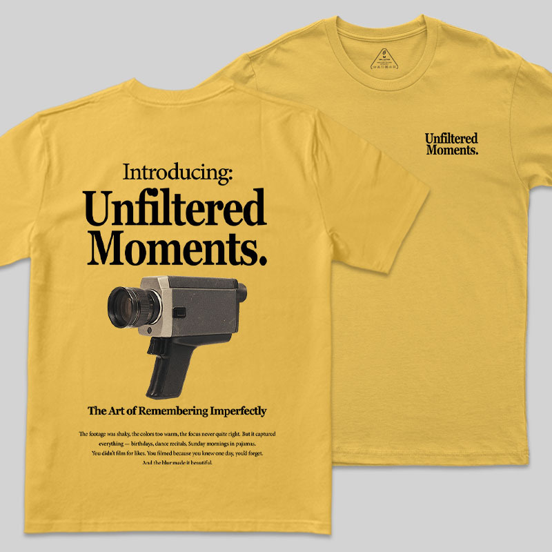 Unfiltered Moments Front and Back Printing Geek T-Shirt