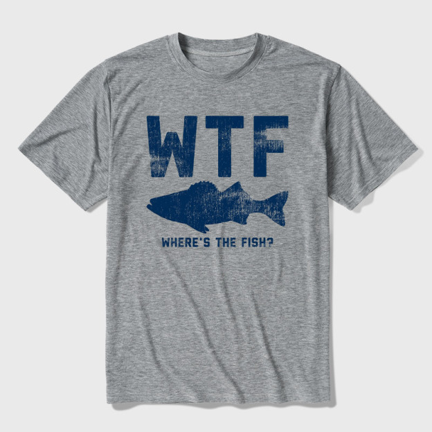 WTF Fish Ultra Soft Heather Tee