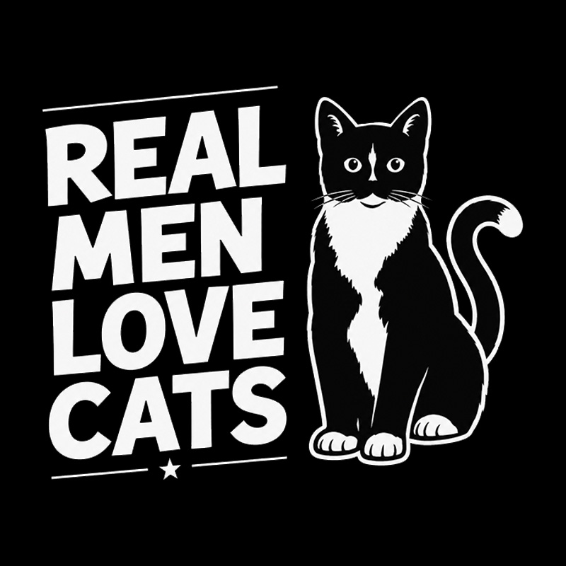 Real Men Love Cats Geek T-Shirt