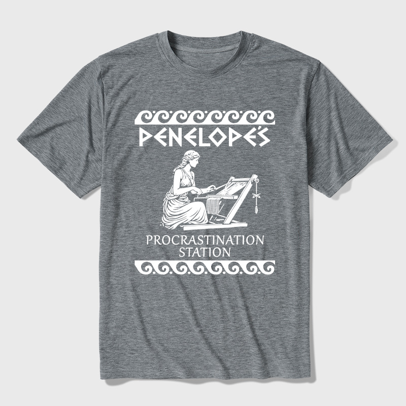 Penelope's Procrastination Station Ultra Soft Heather Tees