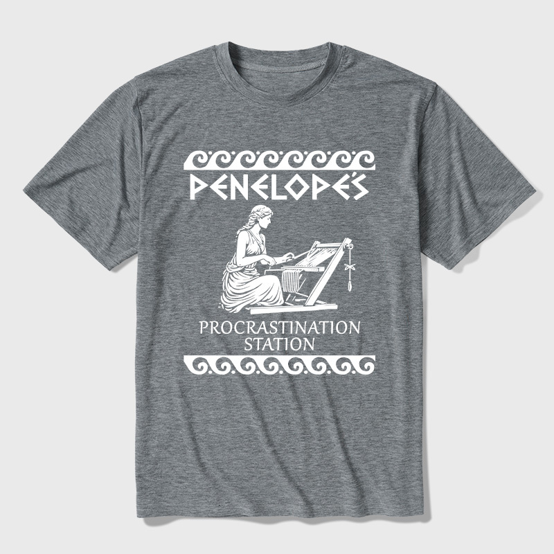 Penelope's Procrastination Station Ultra Soft Heather Tees