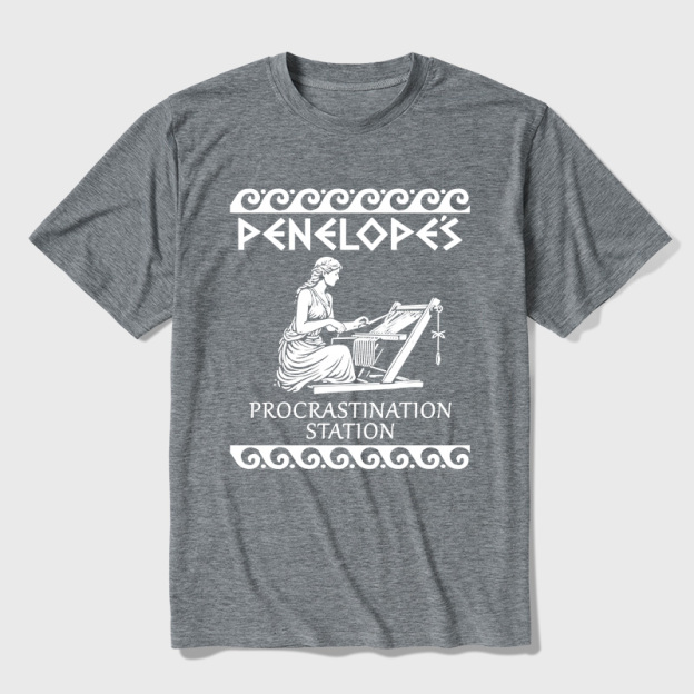 Penelope's Procrastination Station Ultra Soft Heather Tees
