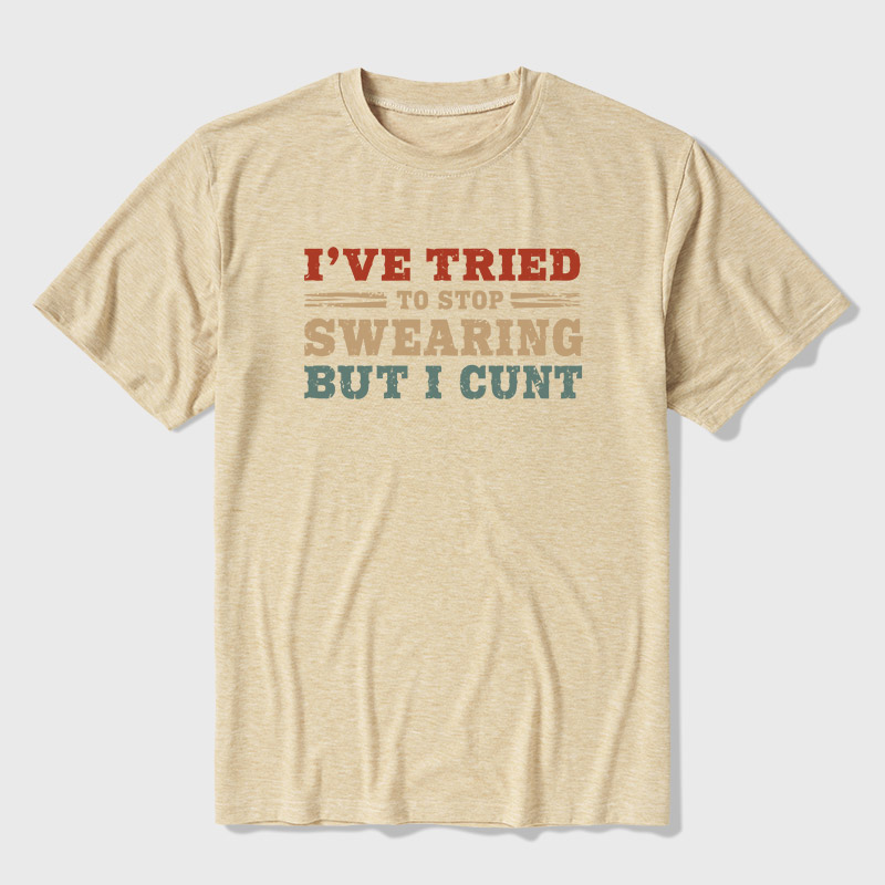I've Tried To Stop Swearing But I Cunt Sunset Ultra Soft Heather Tee