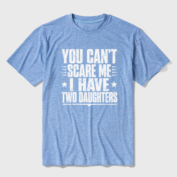 I Have  Two Daughters Ultra Soft Heather Tee