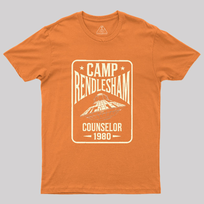 Camp Rendlesham Counselor 1980 UFO Geek T-Shirt
