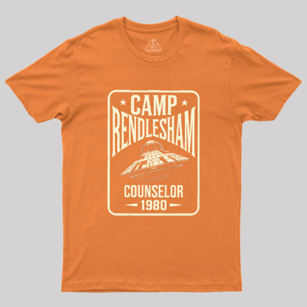 Camp Rendlesham Counselor 1980 UFO Geek T-Shirt