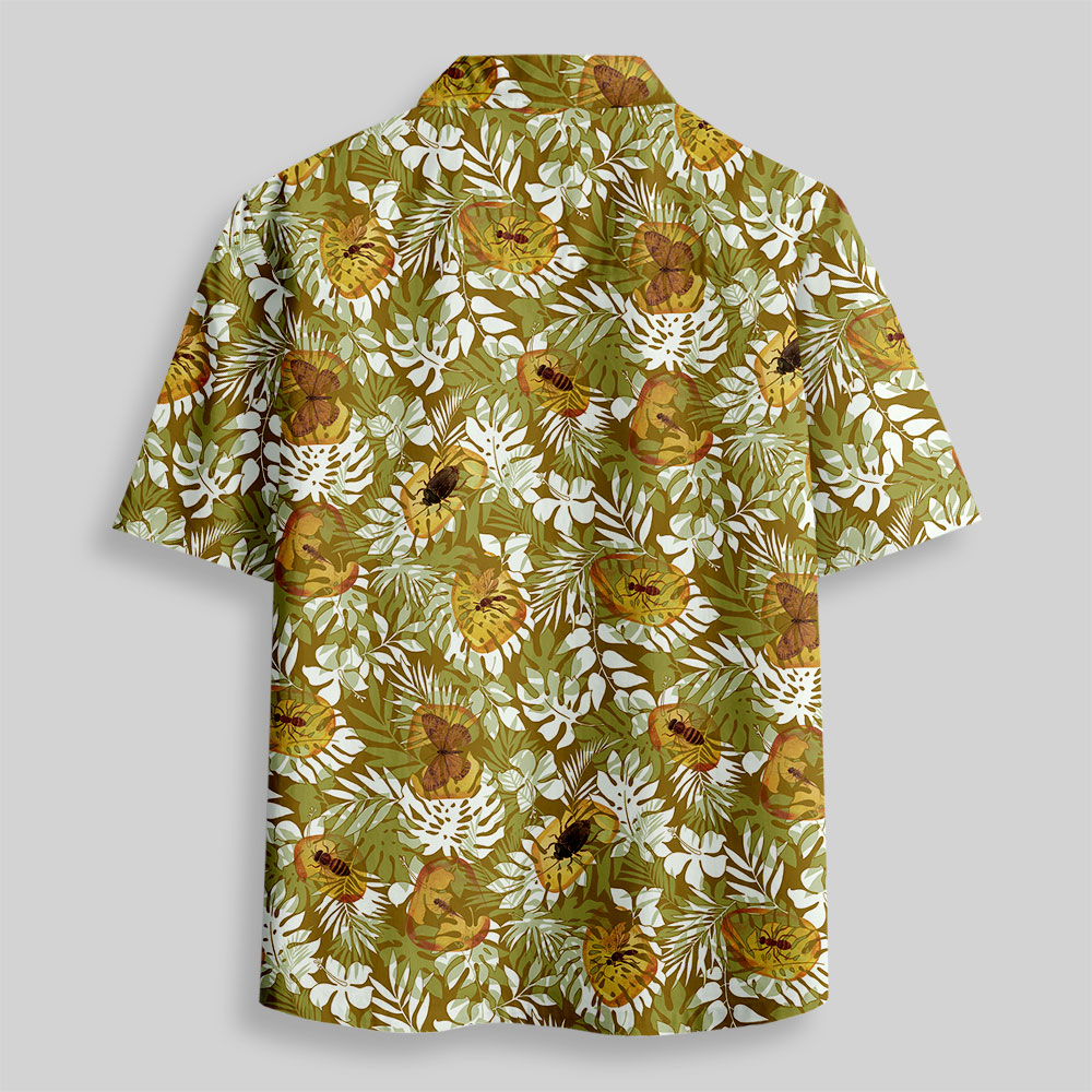 Amber Jungle Button Up Pocket Shirt