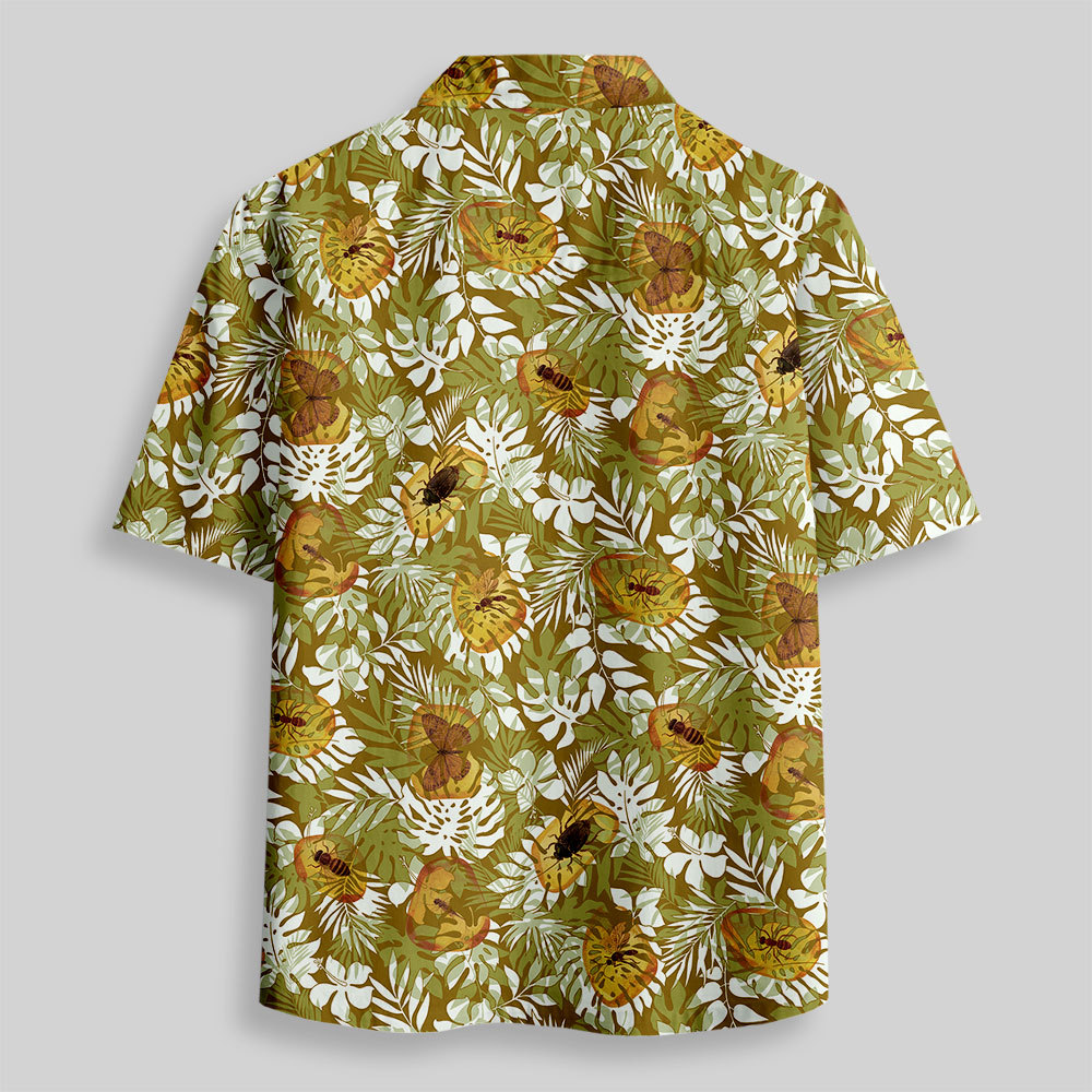 Amber Jungle Button Up Pocket Shirt