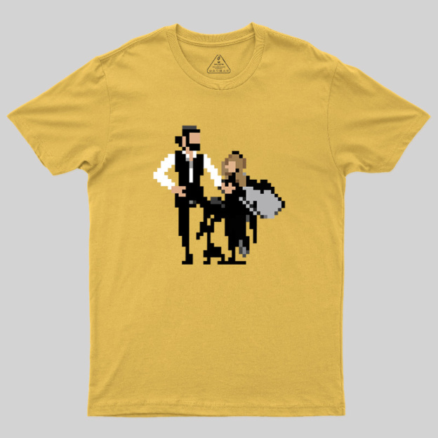 Pixel Rumors Fleet Rock Duo Graphic Geek T-Shirt
