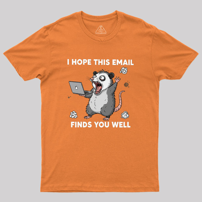 Possum Work Email Geek T-Shirt