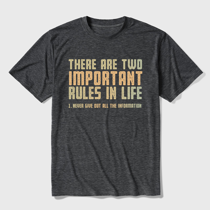Two Important Rules Ultra Soft Heather Tee