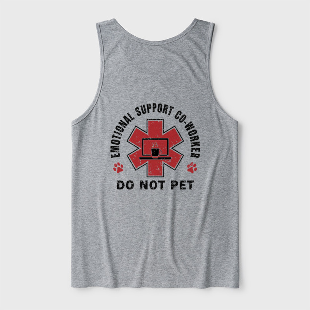 Emotional Support Co-worker Ultra Soft Heather Tank