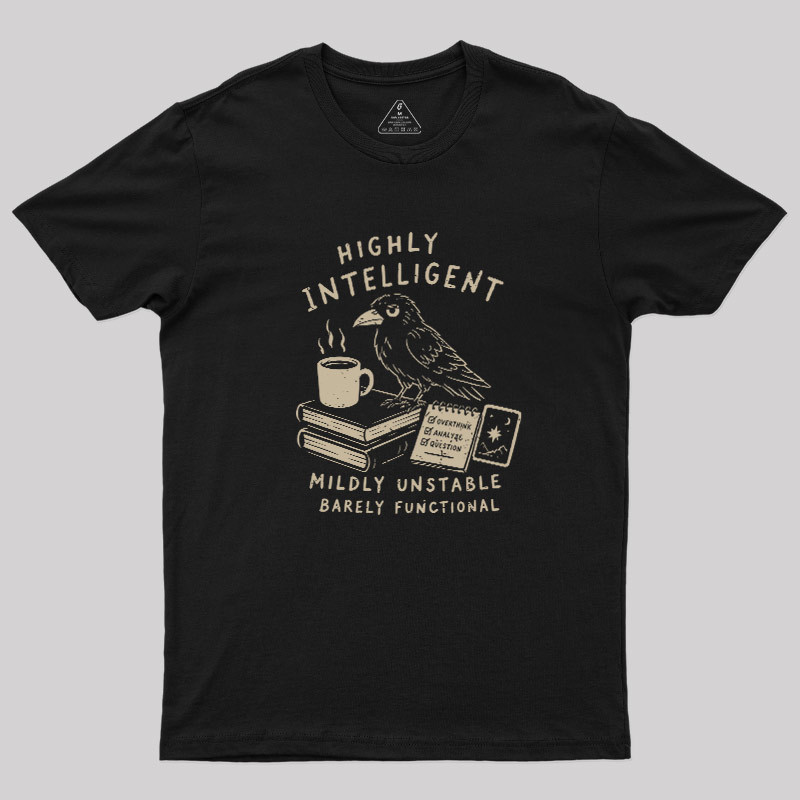 The Overthinking Crow Geek T-Shirt