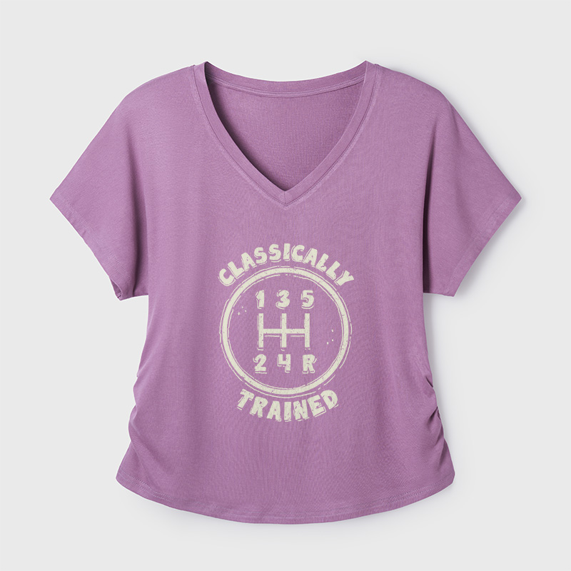 Classically Trained Geek Dolman Sleeve V-Neck Shirt