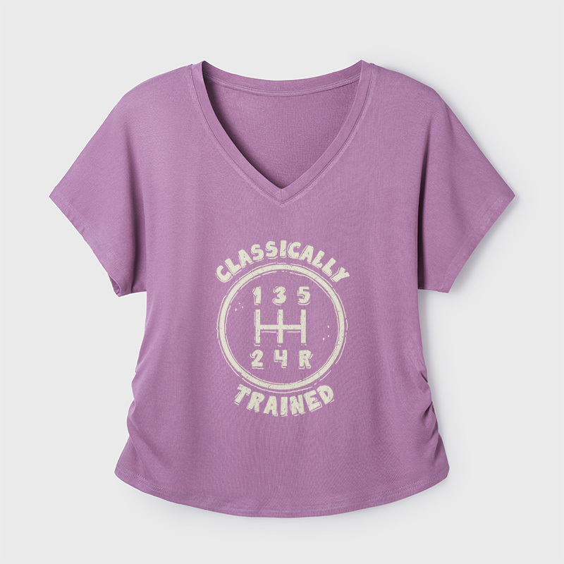Classically Trained Geek Dolman Sleeve V-Neck Shirt