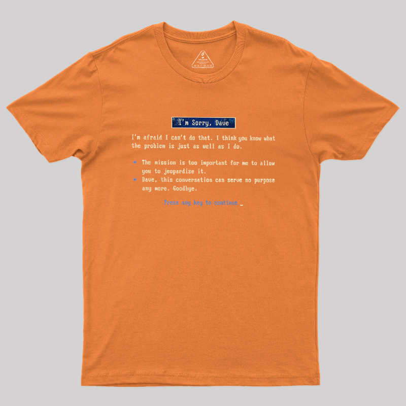 Screen of HAL Geek T-Shirt