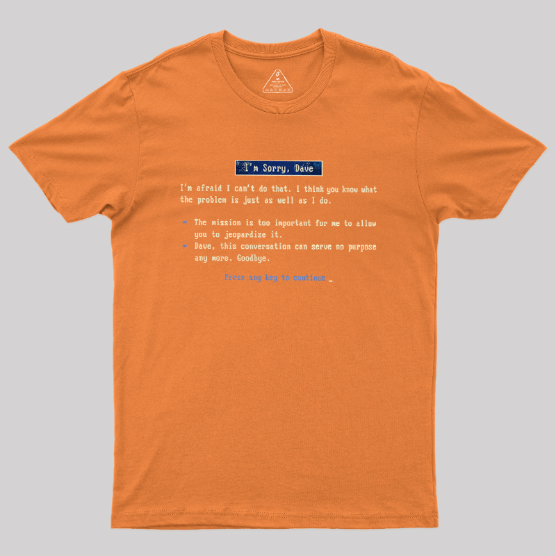 Screen of HAL Geek T-Shirt
