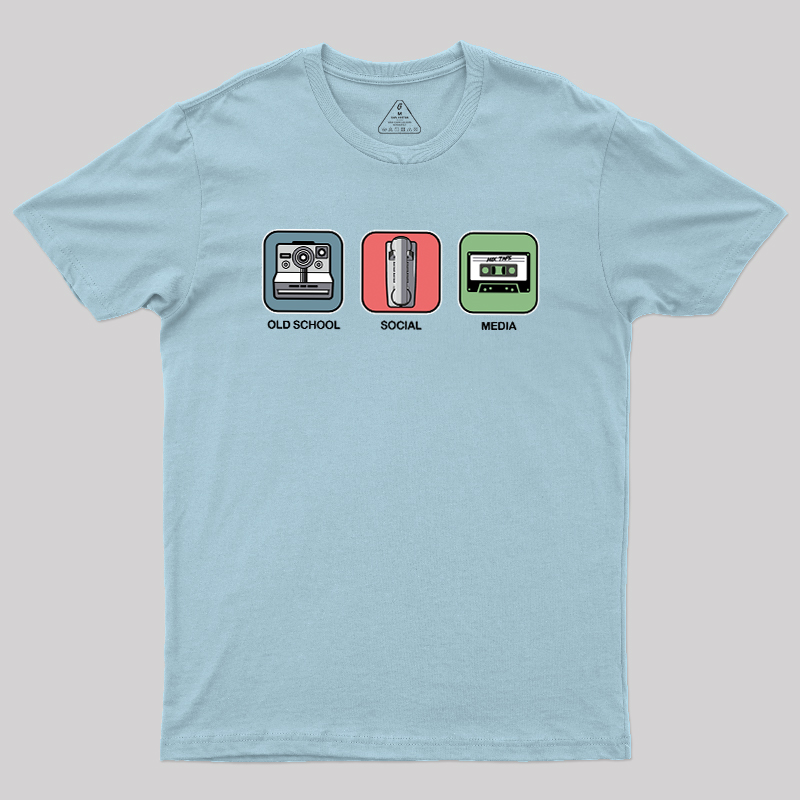 Old School Social Media Geek T-Shirt
