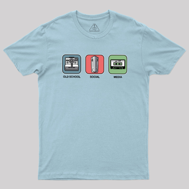 Old School Social Media Geek T-Shirt