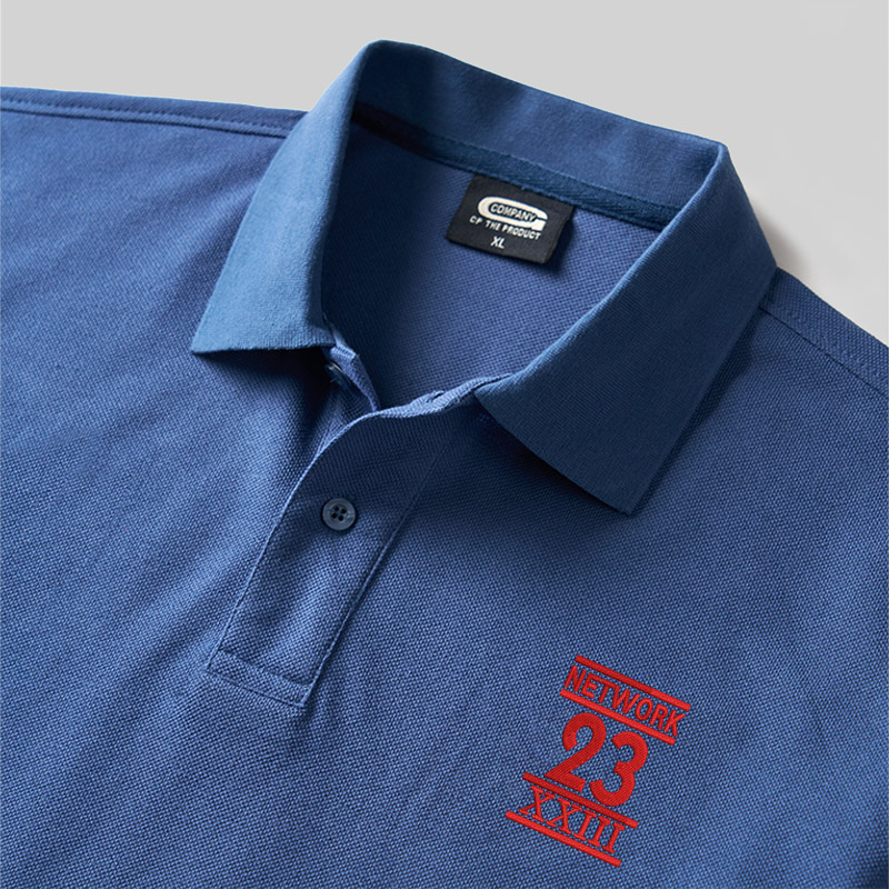 Network 23 Geek Embroidered Polo Shirts