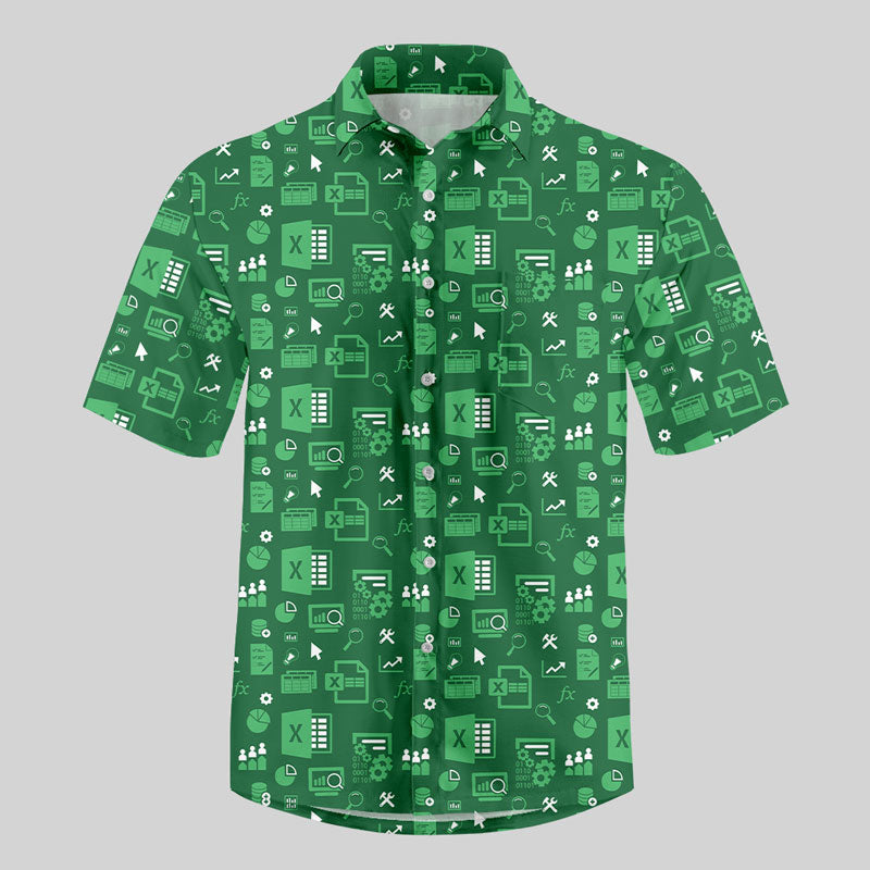 Spreadsheet Chic Button Up Pocket Shirt