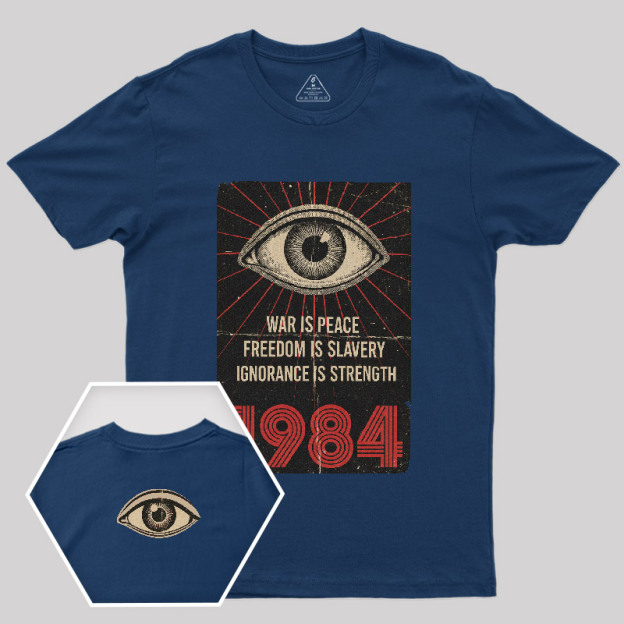 1984 Orwell Front and Back Printed T-Shirt