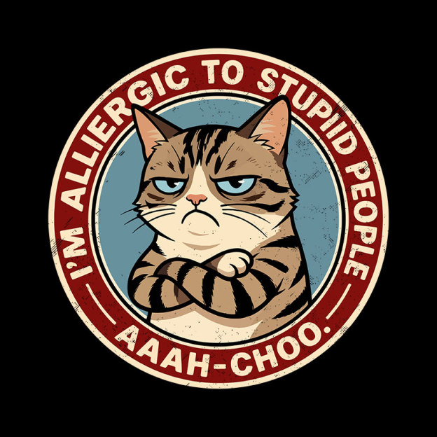 I'm Allergic To Stupid People Geek T-Shirt