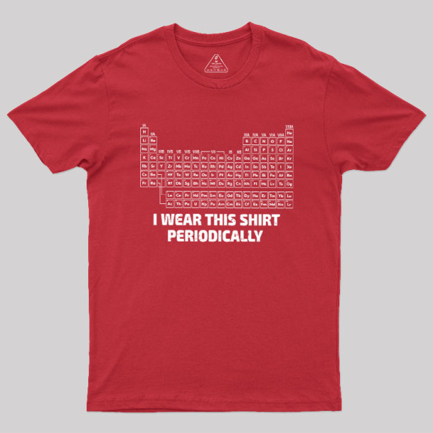 I Wear This Shirt Periodically Geek T-Shirt
