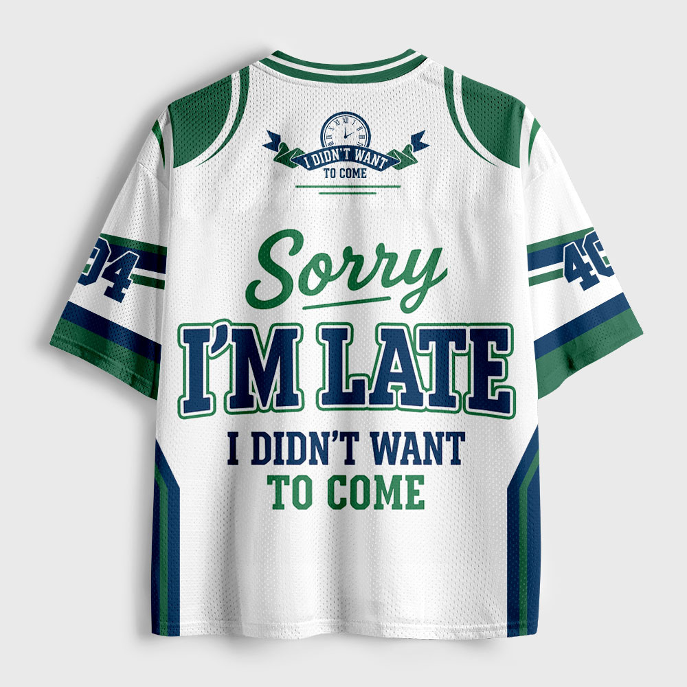 I Didnt Want To Come Geek Mesh Jersey