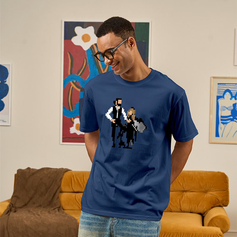 Pixel Rumors Fleet Rock Duo Graphic Geek T-Shirt