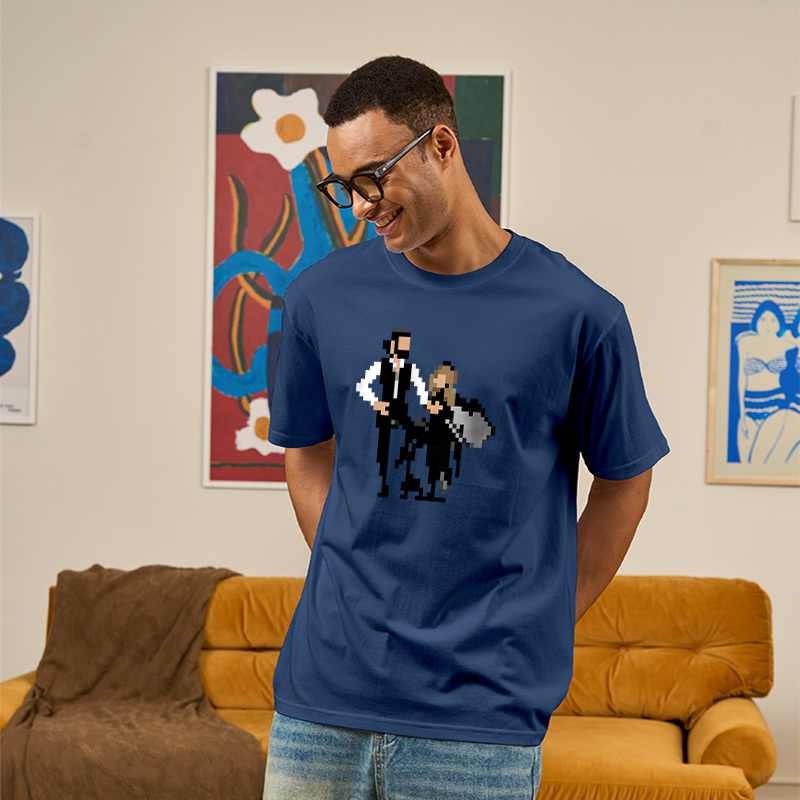 Pixel Rumors Fleet Rock Duo Graphic Geek T-Shirt
