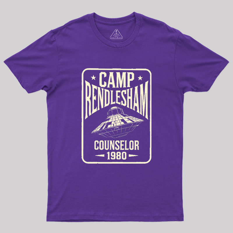 Camp Rendlesham Counselor 1980 UFO Geek T-Shirt