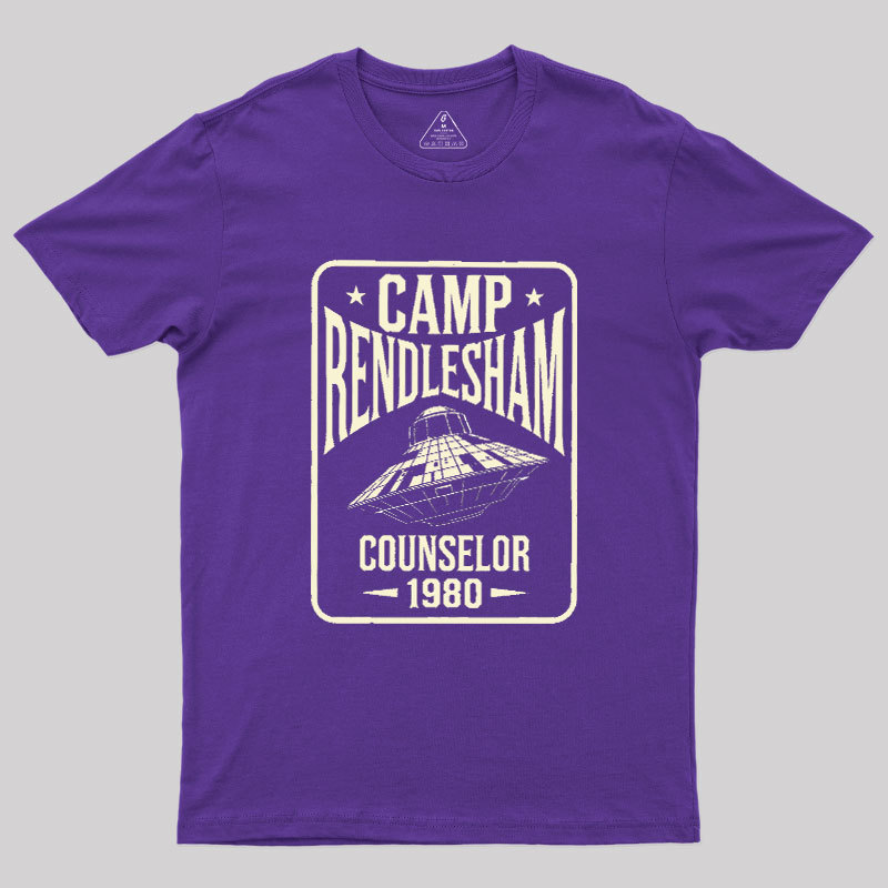 Camp Rendlesham Counselor 1980 UFO Geek T-Shirt